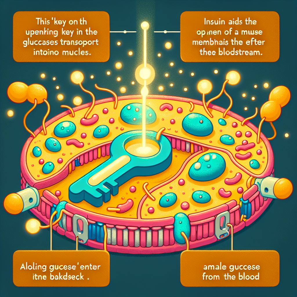 L’effet de l’insuline sur le transport du glucose dans les muscles L'effet de l'insuline sur le transport du glucose dans les muscles